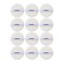 FADETTE Powder Pact Flocked Form Soft Puff 12 Pcs - Powder Puff Makeup Sponges for Powder Beauty Gifts for Women Beauty Blender Sponge (Big) (White)