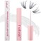 Lash Cluster Glue DIY Lash Extension Kit Lash Bond Cluster Lashes Glue Waterproof Clear Eyelash Glue Latex Free Individual Lashes Glue Sensitive Eyes Strong Hold 48-72 Hours