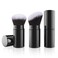 Falliny Retractable Makeup Brush, 2 Pack Travel Kabuki Face Blush Brush, Portable Powder Foundation Sunscreen Brush with Cover for Blush, Bronzer, Buffing, Flawless Powder Cosmetics