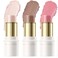 3 Pcs FAIR Contour Stick Set,Cream Blush &amp; Highlighter Bronzer Pen,Long Lasting &amp; Smooth Natural Face Contouring Illuminator,Professional Makeup Kit for All Skin