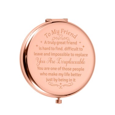 Friendship Gifts for Women Best Friend Birthday Gifts for Women Compact Mirror Gifts for Teen Girls Female Sister Bestie Bff Long Distance Friendship Gifts Galentines Day Gifts for Friends Birthday