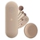 Silicone Makeup Brush Holder Travel + Puff Case, Protable Cosmetic Bag Makeup Brush Organizer Makeup Brush Case - Soft &amp; Compact, Anti-Fall Out Design - A