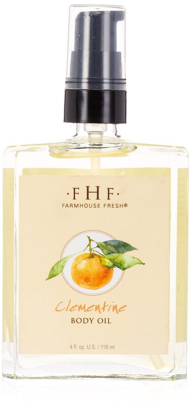 FarmHouse Fresh Clementine Body Oil, Orange, 4 Fl Oz (Pack of 1)