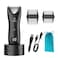 Favrison Body Hair Trimmer for Men, Electric Ball Trimmer with Ceramic Blade, Waterproof Pubic Groin Hair Trimmer for Mens Grooming Kit with LCD Display &amp; Recharge Dock (Black)