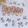 Bow Nail Art Charm 40PCS Silver Metal Bow Nail Charms 3D Alloy Bow-Knot Nail Art Decorations Kawaii Bow Charms for Nails Cute Ribbon Nail Jewelry Accessories for Acrylic Nails DIY Manicure Decor