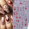 Valentine's Day Nail Art Stickers 5D Embossed Love Heart Rose Nail Decals 4PCS Lace Flower Cupid Design Valentines Nail Adhesive Stickers Spring Butterfly Manicure Sliders for DIY Nail Art Decorations