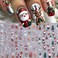 Christmas Nail Art Stickers Decals Santa Xmas Tree 5D Embossed Christmas Nail Decals 4PCS Elk Glove Snowflake Cookie Man 3D Self-Adhesive Christmas Stickers for Nails Manicure Nail Art Decorations