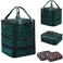Large Nail Polish Organizer Case Hold 84+ Bottles Nail Polish &amp; Nail Lamp, 3 Layers Nail Organizers and Storage for Nail Tech with Divider, Travel Carrying Case(Green)