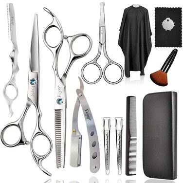 Hair Thinning Scissors Hair Cutting Scissors Kit, Fcysy Tijeras De Peluqueria Profesional Hair Trimming Scissors Haircut Scissors Blending Shears Set, Baber Shears Layering Scissors Hair Accessories
