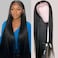 FDX 32 Inch Straight HD Lace Front Wigs Human Hair Pre Plucked 13x4 Lace Front Wigs Human Hair 180 Density Transparent Frontal Wigs Human Hair Lace Brazilian Human Hair Wigs for Black Women Glueless