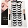 FEITA Upgraded Magnetic Eyelashes Kit with Eyeliner - 10 Pairs Magnetic False Lashes Natural Look with Applicator, 2 Tubes Magnetic Eyeliner - Easy to Apply &amp; No Glue Needed