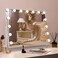 Fenair Tabletop Mount Rotating Hollywood Vanity Mirror with Lights Makeup Mirror with Lighting and USB Charge Port for Bedroom Dressing Room, 15 Dimmable Bulbs, 360&deg; Rotation