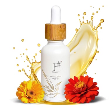 Hydrating Face Oil for Women &amp; Men &ndash; Organic, Unrefined Tsubaki, Calendula, Jojoba &amp; Rice Bran Oil for Glowy Skin Face Hydration &amp; Even Skin Tone &ndash; Hydrating Facial Moisturizer by Finally All Natural