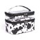 FITINI Makeup Bags Double Layer Cows Travel Storage Cosmetic Cases Largr Make-up Organizer Toiletry Bags Water-resistant for Women Makeup Brush Bag