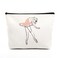 fkovcdy Ballet Makeup Bag - Ballerina Dance Bag for Dancer Gift, Ballet Lover, Teacher, Recital - Zipper Bag for Female Friend Birthday Gift