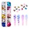 12 Butterfly Nail Art Glitter Sequins, 3D Chunky Flakes, Sparkly Laser Butterflies, DIY Nail Decorations