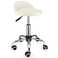 Swivel Rolling Stool with Wheels Height Adjustable Stool Chair Drafting Chair with Backrest Black