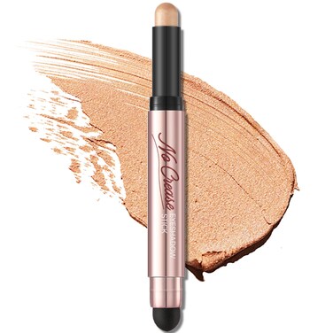 FOCALLURE No Crease Eyeshadow Stick, Creamy Eye Shadow Stick, Matte &amp; Shimmer Eyeshadow Pencil, Smudge-proof, Built-in Smudger, LIMONCELLO