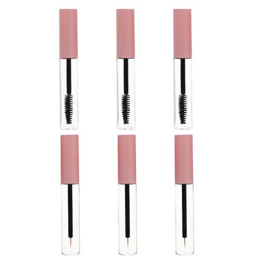 FOMIYES 6pcs 5ML Empty Mascara Tube Eyeliner Lip Gloss Tubes Black Eyelash Cream Container Bottle for Castor Oil DIY Cosmetics