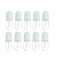 FOMIYES 10Pcs 5ml Cute Capsule Shaped Mini Lip Gloss Tubes Refillable Lip Balm Bottles Clear Empty Lip Balm Containers Plastic Lipstick Tube with Wands for DIY Cosmetics Green
