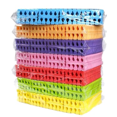 FOMIYES 100 Pairs Disposable soft toe separators silicone toe spacers foam toe stretcher Toe Separators Soft
