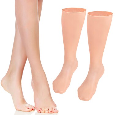 Moisturizing Socks Overnight SPA Sock: Cosmetic Moisturizing Socks Knee High Cracked Heel Dry Feet Treatment Women Men 1 Pair