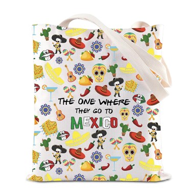 FOTAP Mexico Trip Makeup Bag - Souvenir Welcome Housewarming Gift - Travel Memory Tote