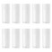 Framendino, 10 Pack 2.5 Oz Empty Deodorant Containers Plastic 75 ml White Oval Twist-Up Refillable Tubes Container for DIY