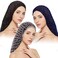 Framendino, 3 Pieces Long Mesh Crochet Hair Net Sleeping Cap Soft Accessories for Women Multicoloured