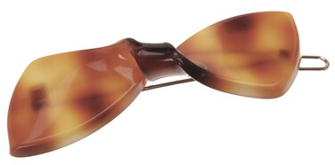 France Luxe Mini Bow on Tige Boule Barrette - Tortoise