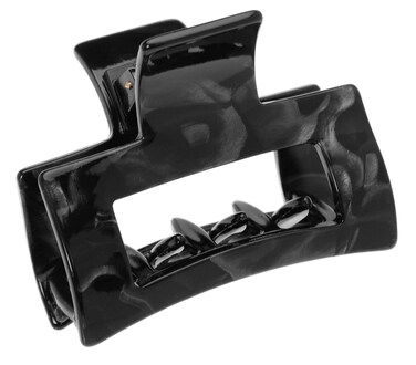 France Luxe Cutout Rectangle Jaw - Nacro Black