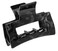 France Luxe Cutout Rectangle Jaw - Nacro Black