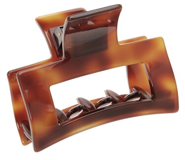 France Luxe Cutout Rectangle Jaw - Tortoise