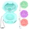 FRCOLOR Empty Eyeshadow Palette Rose Shaped Lipstick Case with Mirror Refillable Mini Makeup Box Travel Cosmetics Container Sample for Powder 4pcs