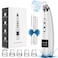 Blackhead Remover Pore Vacuum Upgraded Facial Pore Cleaner Electric Comedone Whitehead Extractor Tool-5 Suction Power,5 Probes,USB Rechargeable Blackhead Vacuum Kit for Women &amp; Men