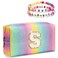 Gift Bag for Girls Teen Girls Women, Personalized Makeup Bag with Zipper, Rainbow Color Chenille Letter Pouch, Girly Toiletry Bag, Cute Trendy Stuff for Daughter Niece Granddaughter (Small)