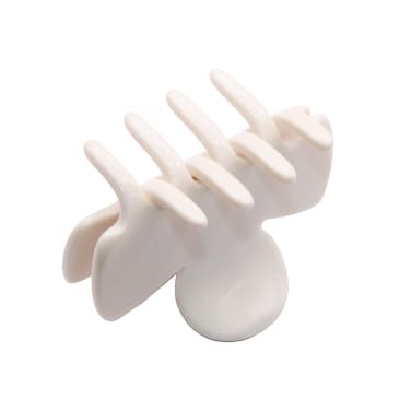 French Amie Grace Small 2&rdquo; Cellulose Acetate Handmade Non Slip Flexible Hair Claw Clips for Fine Hair Women Hair Accessories, Made in France (Solid Ivory)
