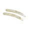 French Amie Rounded Oblong Small 2.5" Cellulose Set of 2 French Hair Clips Tige Boule Handmade Girls Side Slide-in Hair Barrette Clip (Cream Ivory)