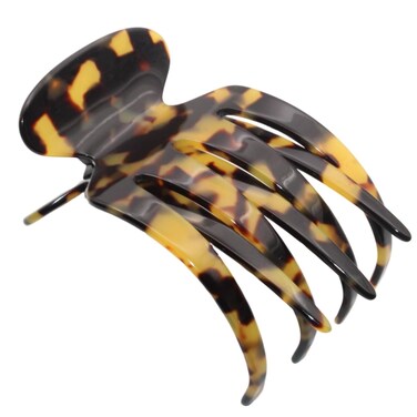 French Amie Paw 2 3/4" Cellulose Handmade Hair Side Clips Girls Hair Claw Clips Yoga Jaw Fashion Durable Styling Women Hair Accessories Brill Beak Alligator No Slip Grip, Made in France (Tokyo)