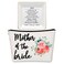 Frienda 2 Pack Mother Of The Bride Groom gifts Mother Of The Bride Groom Makeup Bags and Jewelry Dish Tray Bride Mother Gift Canvas Cosmetic Bag for Mom Wedding Gift(Mother of the Bride)