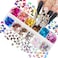 3D Butterfly Nail Glitter Sequins Holographic Laser Butterfly Nail Art Stickers Decals Butterfly Glitter Nail Designs Confetti Nail Sparkle Glitter Flakes Butterflies for Acrylic Nails Craft,12Girds