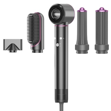 Hair Dryer Brush 5 in 1 110,000 RPM High-Speed Frizz-Free Blow Dryer for Fast Drying, Curling Volumizing Smoothing &amp; Styling, Hair Styler, Straightening Curler, Concentrator Good Gift