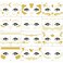 12 Sheets Gold Face Temporary Tattoo Sticker, Glitter Metallic Face Tattoo Stickers, Face Gold Temporary Transfer Tattoo Party Decor Freckle Sticker for Women Girls（Gold Face Stickers）650