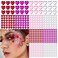 436 Pieces Heart Rhinestone Sticker Gems for Valentine Face Eye Body Makeup, 3D Self-Adhesive Acrylic Crystal Heart Hair Jewels Stickers for Wedding Valentine's Day Decor DIY Craft Decoration Acc