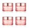 Furnido 4 Pack,1 oz/30ml Pink Glass Face Cream Jar Pot,Empty Thick Glass Cosmetic Cream Jar Container With Rose-Golden Cover,Inner Liners for Moisturizer,Eyeshadow,Makeup Emulsion