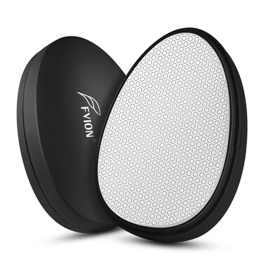 FVION Painless Glass Hair Eraser, Innovative Fine Grit Crystal Body Hair Shaver for Smooth Skin, Effortless Hair Removal Tool (Black)