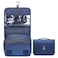 Toiletry Bag, Waterproof Hanging Cosmetic Bag Portable Travel Makeup Pouch Small Toiletry Bag Organizer with Hook for Women, Travel Organizer for Toiletries, Shower, Bathroom, Cosmetics, Navy Blue