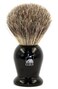 G.B.S Pure Badger Bristle Shaving Brush, Black Handle, Use with any Soap Cream or Foam