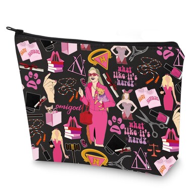 G2TUP Elle Woods Makeup Bag Elle Woods Fans Gifts Omigod Elle Woods Zipper Pouch Bag Elle Woods Merchandise (What like It's)