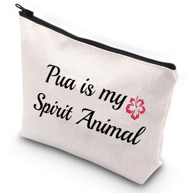G2TUP Pua Pig Makeup Bag Animal Pig Piggy Lover Gift Pua is my Spirit Animal Pet Pig Cosmetic Bag (Pua Pig Makeup Bag)